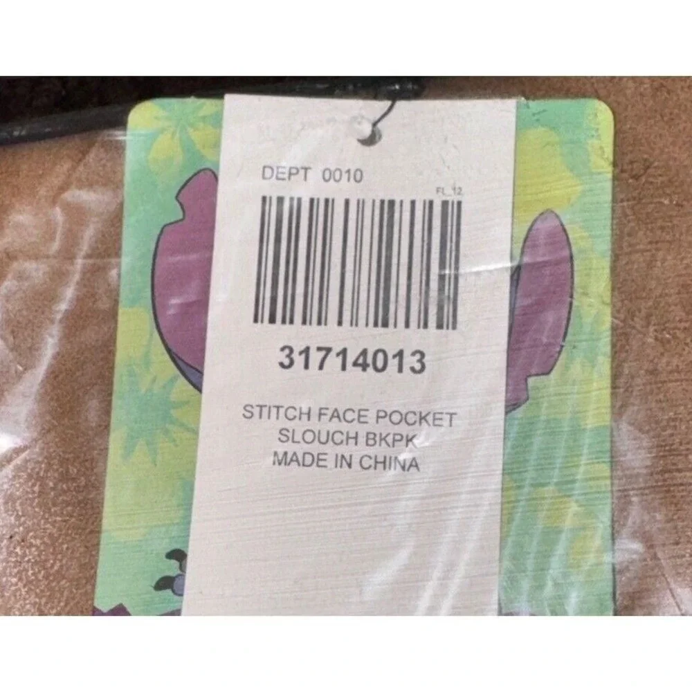 Disney Bioworld 2024 Stitch Tropical Face Backpack New‎